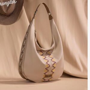 Wrangler Cream and Tan Hobo Bag